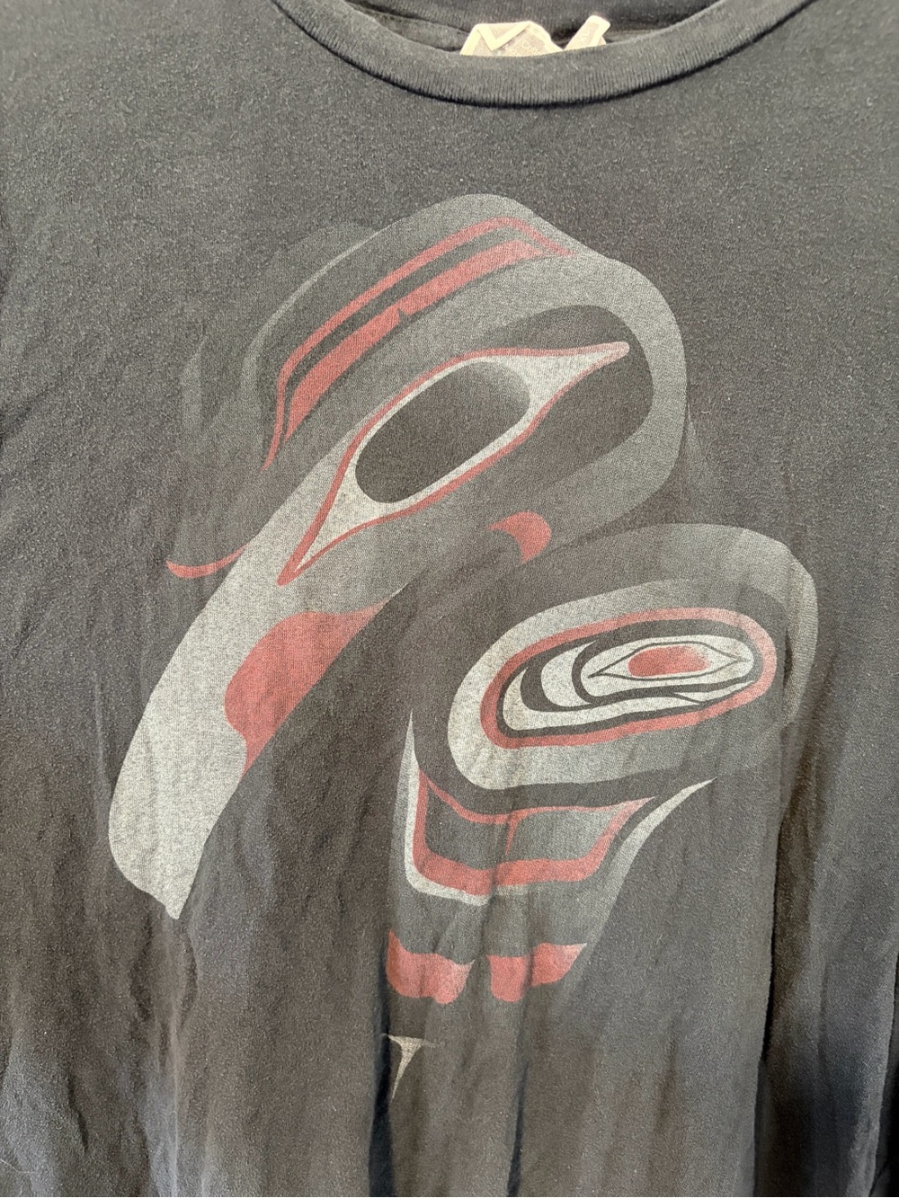 Vintage Native Origins Indigenous Formline Raven Graphic Tee XL Made in Canada - Picture 7 of 7